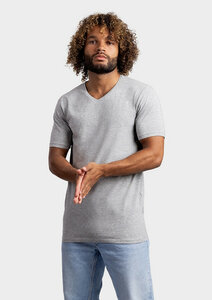 T-shirts v-hals katoen/elasthan Lemon