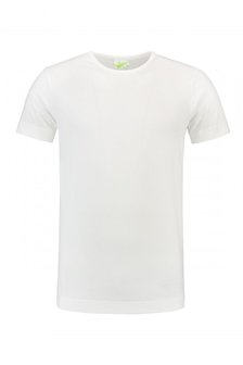 T-shirt ronde hals katoen/elasthan Lemon