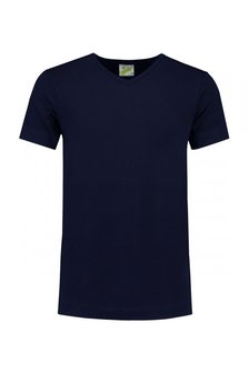 T-shirt v-hals katoen/elasthan Lemon