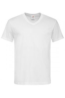 T-shirt v-hals katoen Stedman 