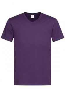 T-shirt v-hals katoen Stedman 