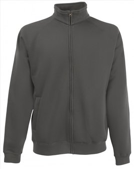 Sweater rits katoen/polyester Fruit-loom