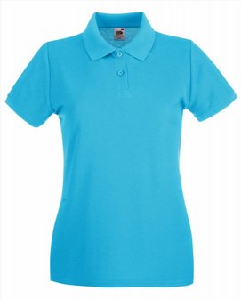 Dames poloshirt katoen Fruit-loom