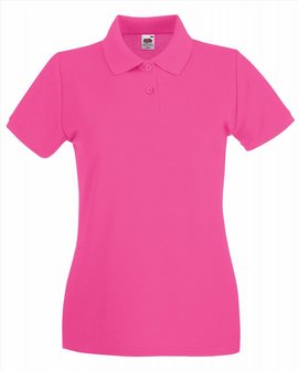 Dames poloshirt katoen Fruit-loom