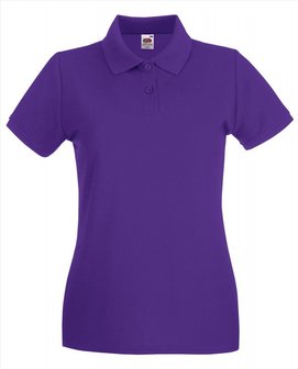 Dames poloshirt katoen Fruit-loom