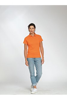 Dames poloshirt katoen/polyester Lemon