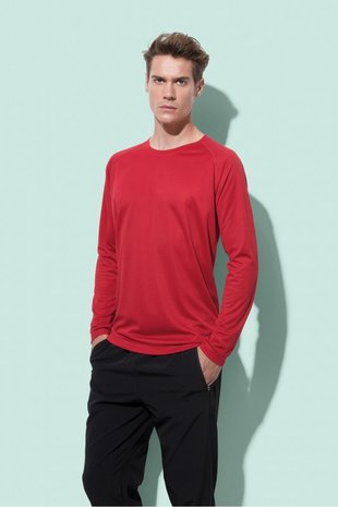 Sport t-shirt lange mouw polyester active dry Stedman