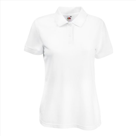 Dames poloshirt katoen/polyester Fruit-loom