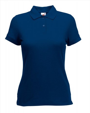 Dames poloshirt katoen/polyester Fruit-loom