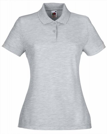 Dames poloshirt katoen/polyester Fruit-loom