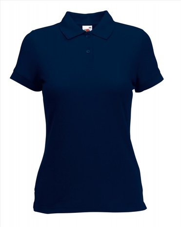 Dames poloshirt katoen/polyester Fruit-loom