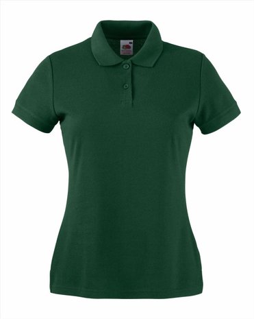 Dames poloshirt katoen/polyester Fruit-loom