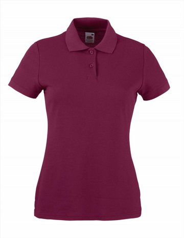 Dames poloshirt katoen/polyester Fruit-loom