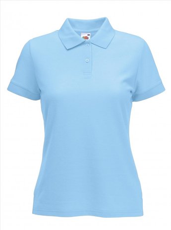 Dames poloshirt katoen/polyester Fruit-loom